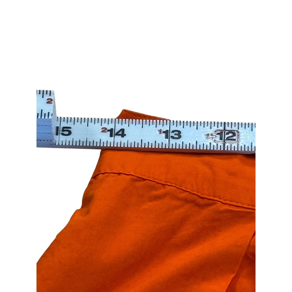 Anthropologie Maeve Pleated Poplin Shorts 6 Orange Preppy Grandmillennial EUC - Picture 8 of 10
